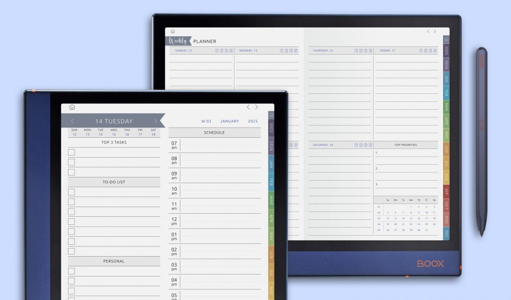 Digital Planners For Onyx BOOX Devices