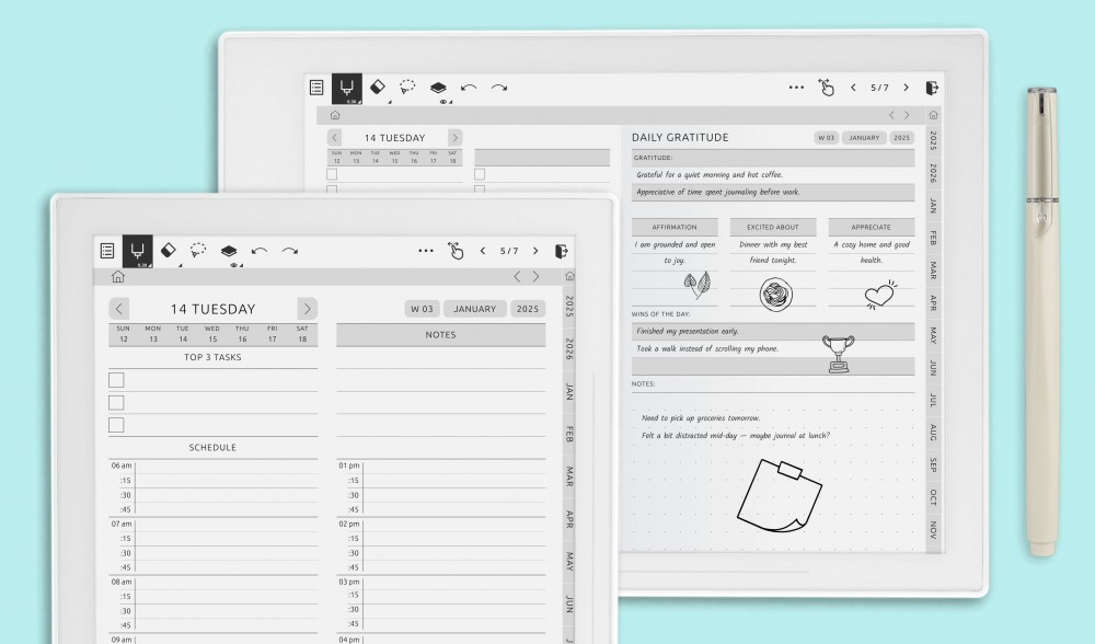 Daily Planners For Supernote