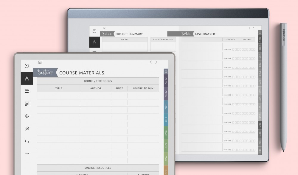 reMarkable Student Planners