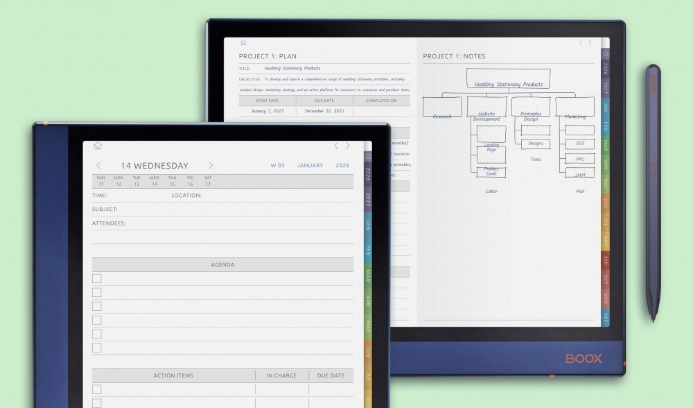 Work & Business Planners for BOOX Note