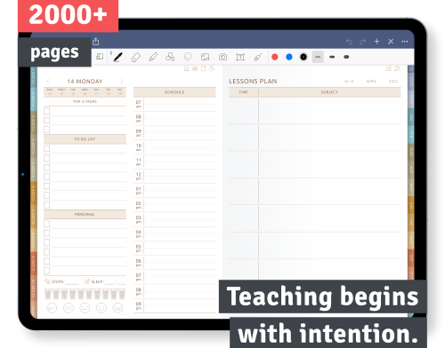 Digital Teacher Planner for iPad and Android